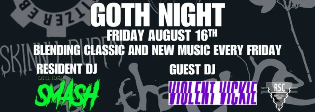 Unknown Pleasures Goth Night at Respectable Street